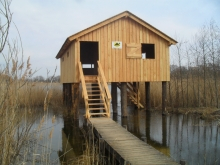 Hütte im Wasser